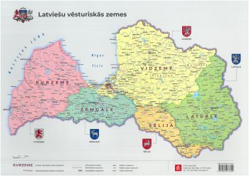 Latviešu vēsturiskās zemes / Valstpilsētu ģērboņi / Novadu ģērboņi